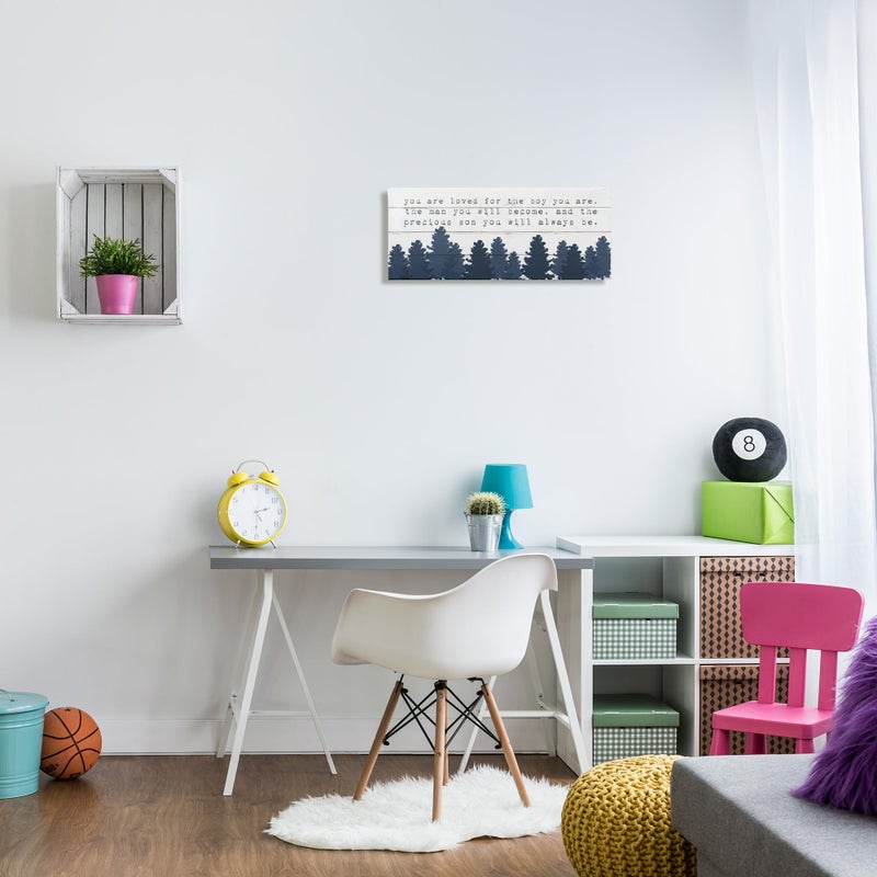 Stupell Industries Precious Son You Are Phrase, Designed By Daphne Polselli, 24 x 10, Canvas Wall Art - Image 2